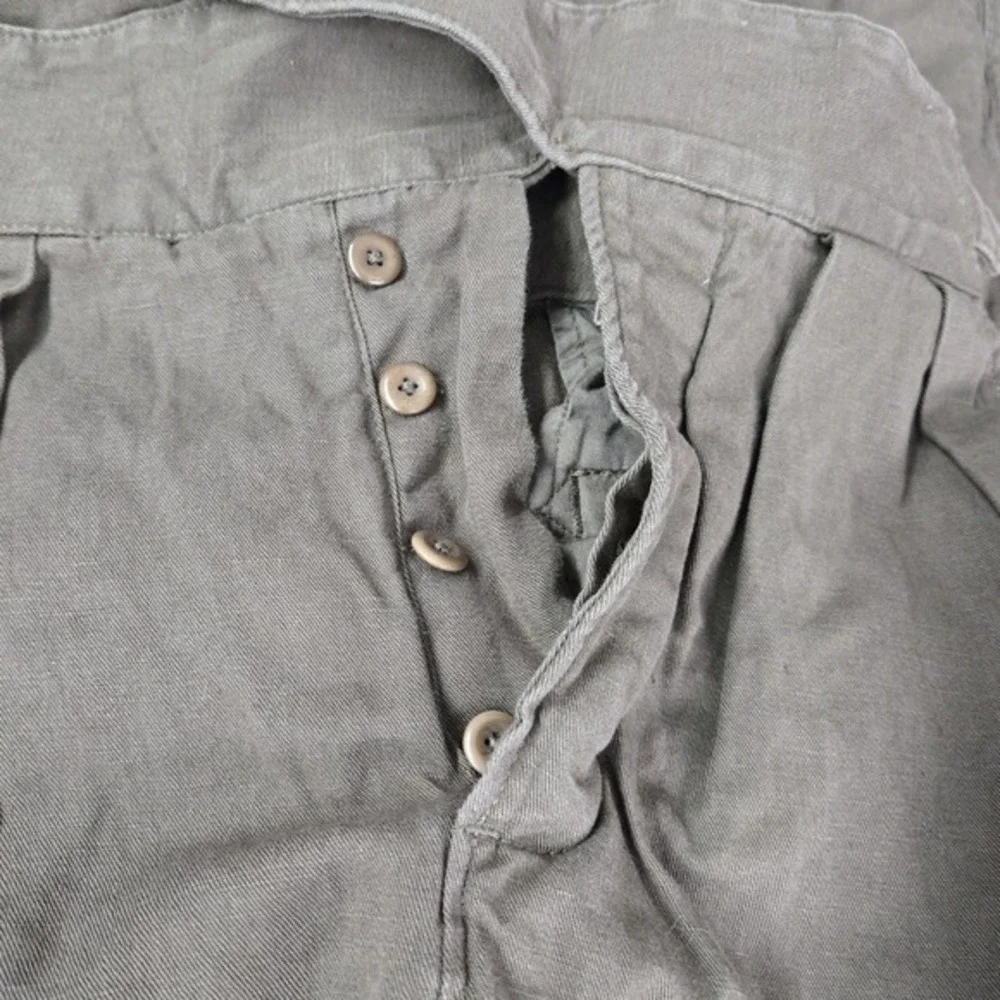 Banana Republic Women Pants 4 Brown Cotton Linen Cargo 30